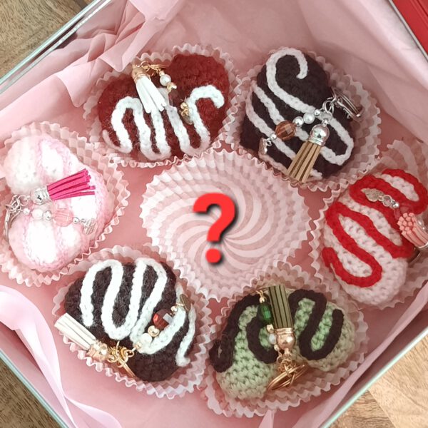 Chocolate Bonbon heart keychain mystery bag